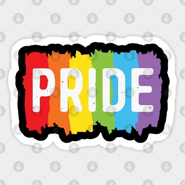 Pride colors LGBT rainbow pride Sticker by little.tunny